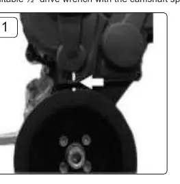 Crankshaft pulley timing marks alignment (fig.1)