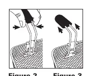Assembly steps for the frying basket handle.