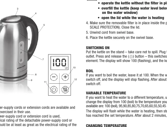 Kettle components diagram