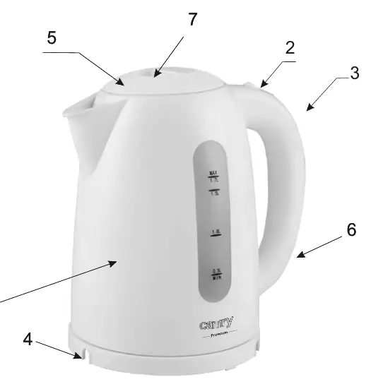 Kettle parts diagram