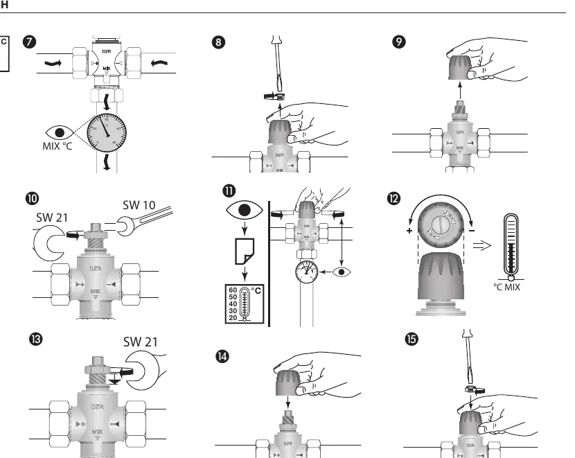 Temperature adjustment procedure