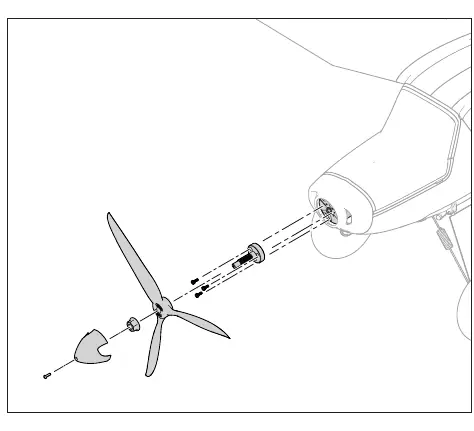 Propeller and spinner assembly