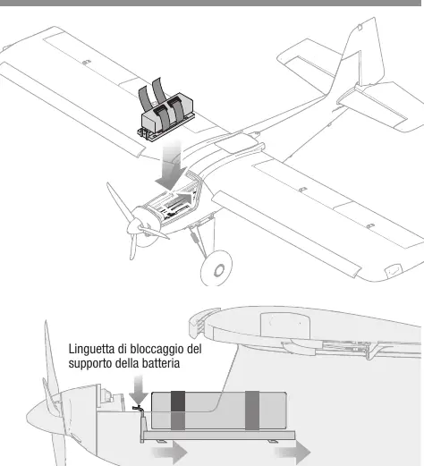 Battery installation and securing