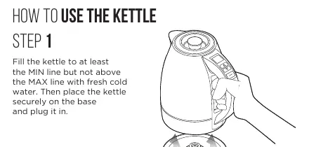 Step 1: Filling the kettle