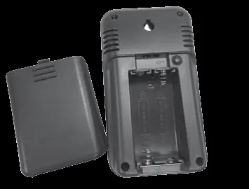 Battery compartment and polarity