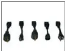 Included plug adapters