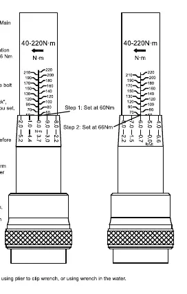 Example of setting torque to 66Nm