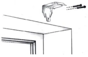Outside mount bracket installation