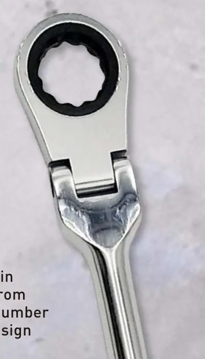 Astro 78218 ratchet head and flex joint detail
