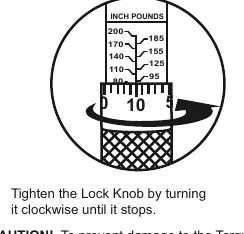 Setting the torque value to 90 in-lb