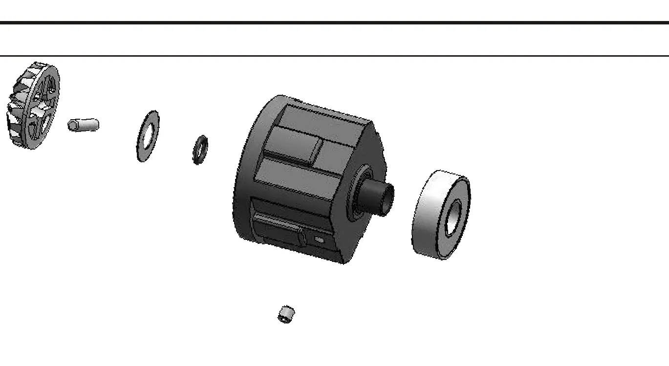 Differential gear assembly components