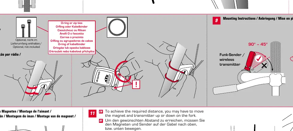 Installation of the wired sensor