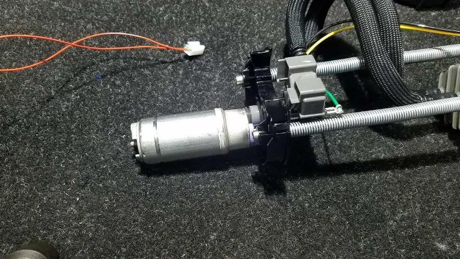 Fuel pump assembly with housing removed.
