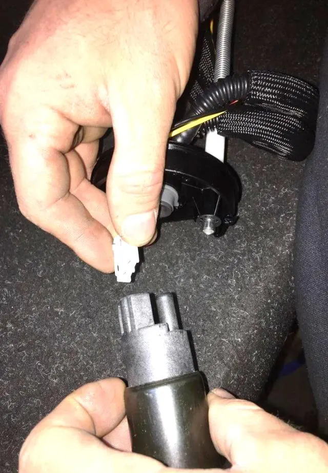 Disconnecting the electrical connection.