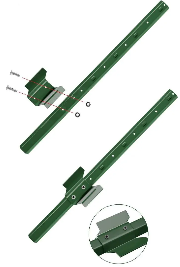 Assembly of the stable anchor to the post