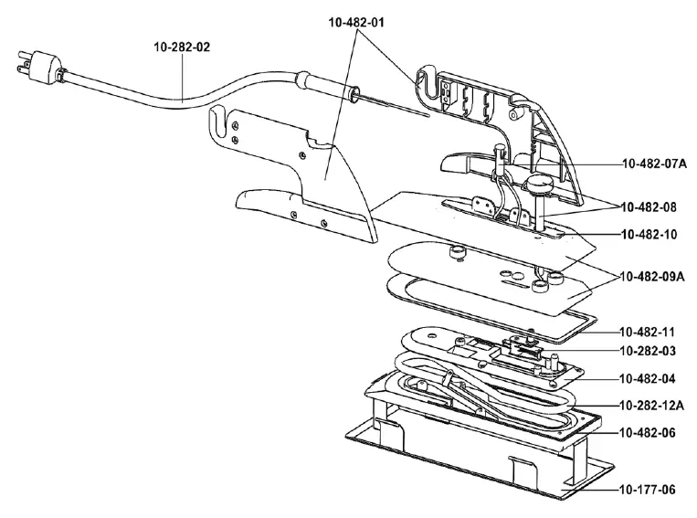 Exploded view of the Roberts 10-482G components