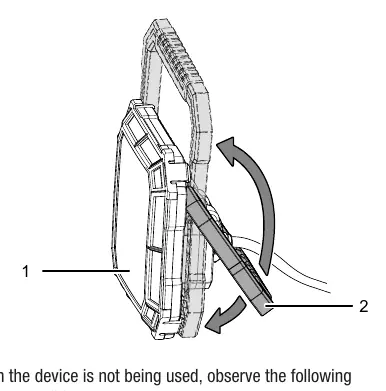 Folding the transport handle