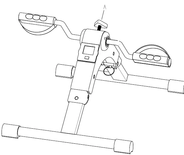 Assembly of the pedal exerciser