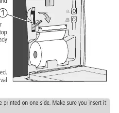 Thermal paper roll installation