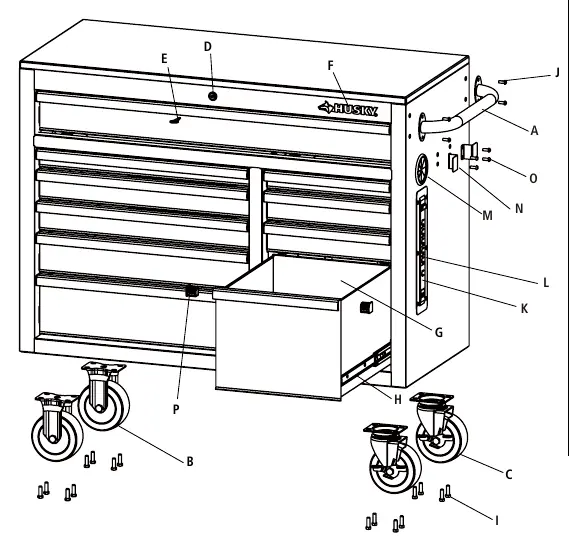 Replacement parts diagram