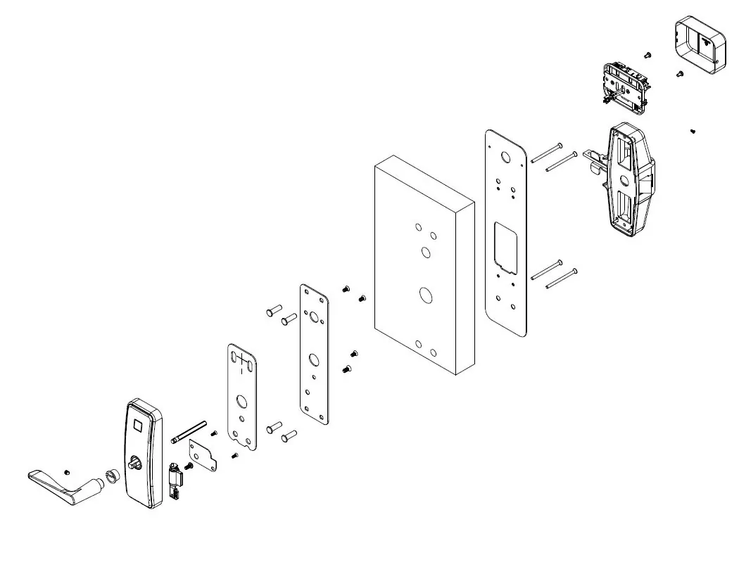 Standard and secondary backplate mounting components
