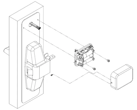 Cable connection and battery enclosure installation