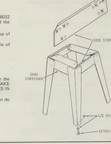 Steel leg assembly