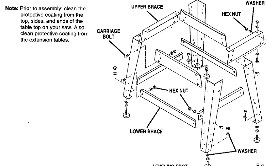Leg stand assembly