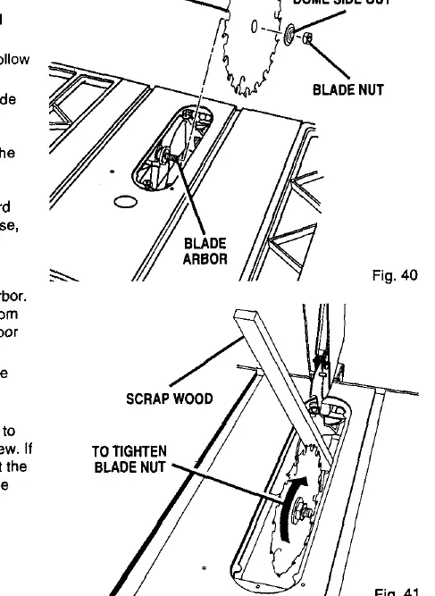 Replacing the blade