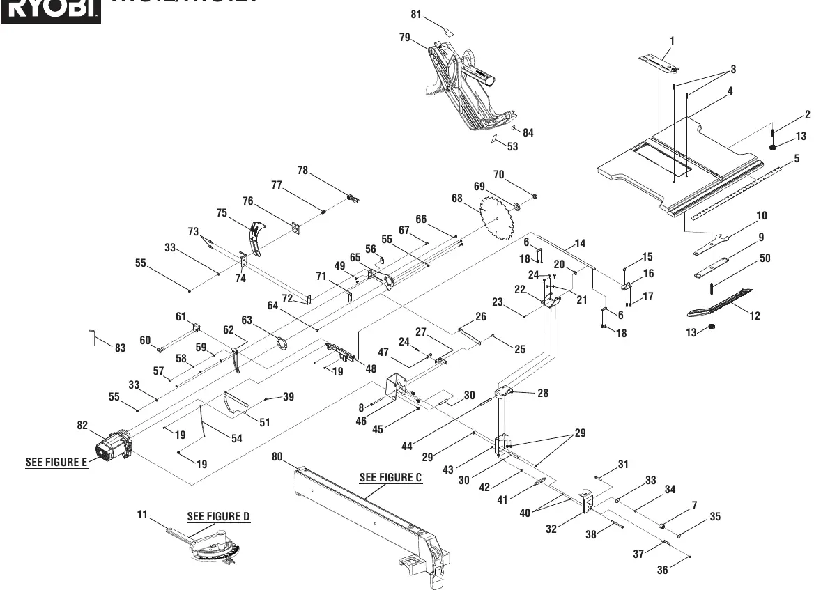 Figure A: Main assembly exploded view
