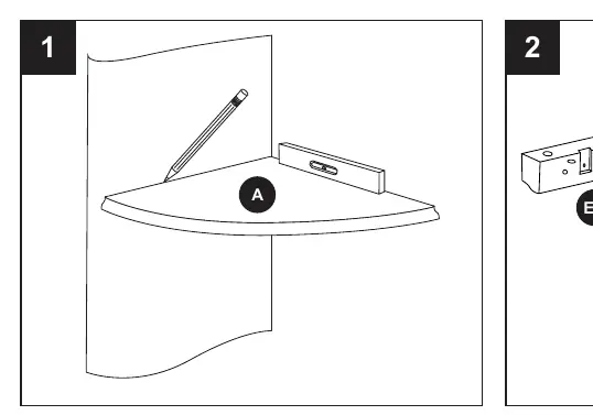 Step 1: Marking the shelf position