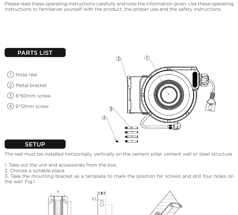 Installation diagram from the manual