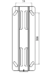 Fig 1: Mounting bracket dimensions