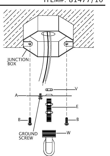 Mounting bracket assembly diagram