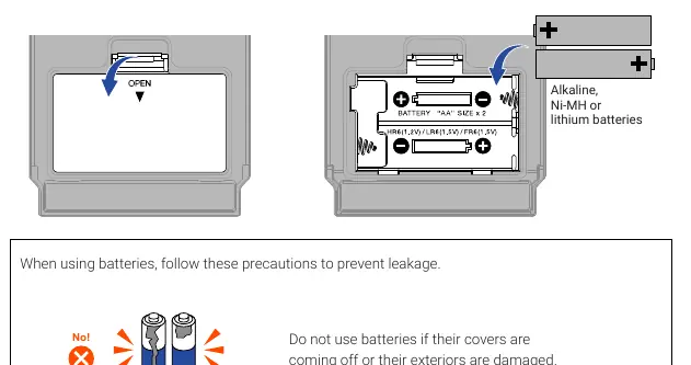 Installing batteries