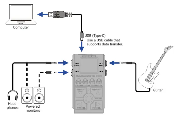 Audio interface connection