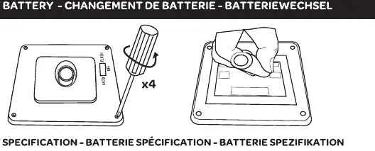 Battery replacement procedure