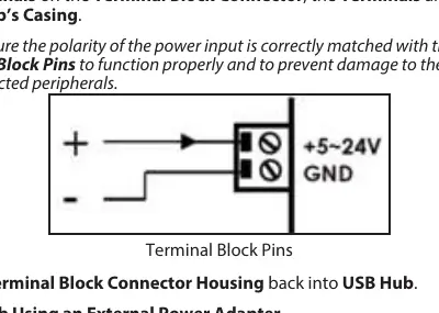 Terminal block wiring diagram.