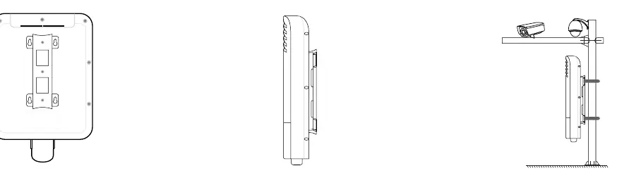 Mounting brackets on the back of the switch