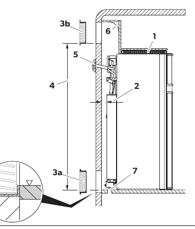Ventilation and gas escape hole placement