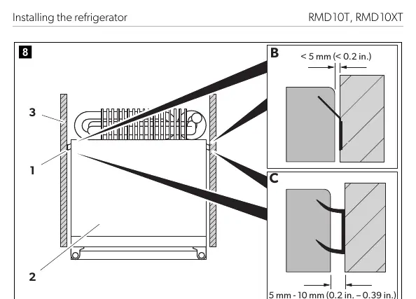 Draft-proof sealing installation