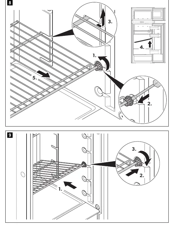 Shelf positioning and removal