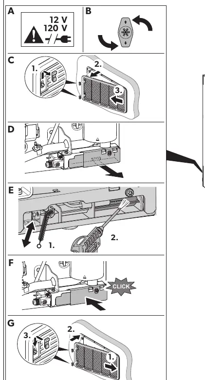 Gas burner maintenance procedure