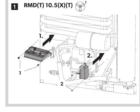 Mounting diagram for RMD(T) 10.5(X)(T) models
