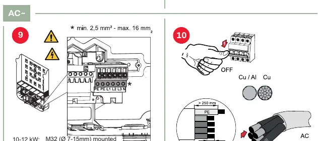 AC wiring connection diagram