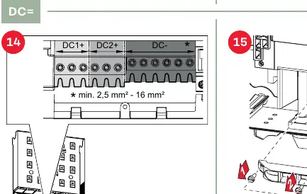 DC wiring connection diagram