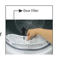 Cleaning the lint filter
