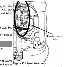High-limit reset switch locations