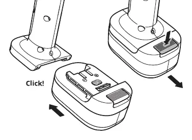 Removing/attaching the battery pack