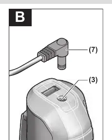 Connecting the heating element (B)